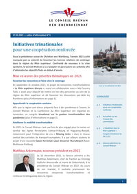 Extrait de la 5ème Lettre d'information du Conseil Rhénan (17.01.2022)